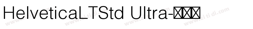 HelveticaLTStd Ultra字体转换